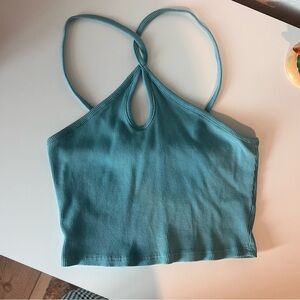 Teal Halter Women's Top